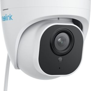 REOLINK 4K Security Camera Outdoor System, IP PoE Dome Surveillance Camera with Human/Vehicle Detection, 100Ft 8MP IR Night Vision, Work with Smart Home, Timelapse, Up to 256GB SD Card, RLC-820A